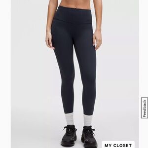 Lululemon 🍋 Wunder Train High Rise 28” tight/size 4 💙